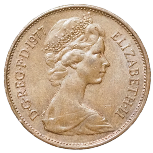 2 New Pence 1977 United Kingdom Coin KM# 916