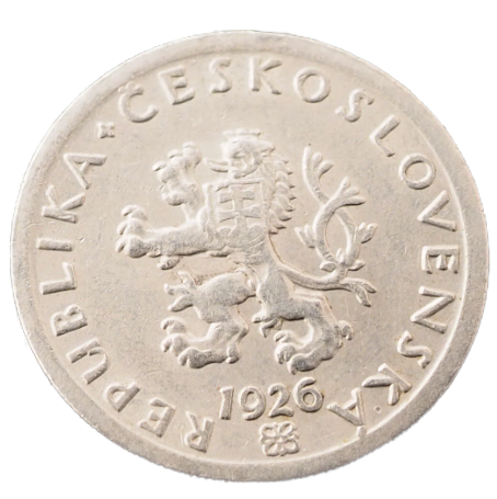 Czechoslovakia 20 Haleru 1926 Coin KM# 1