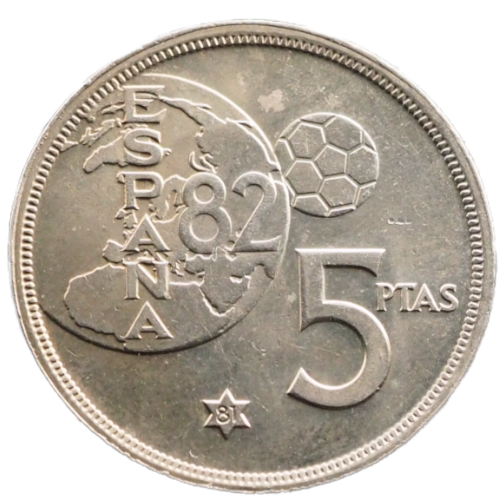 Spain 5 Pesetas Coin 1980(81) with KM#817 Details