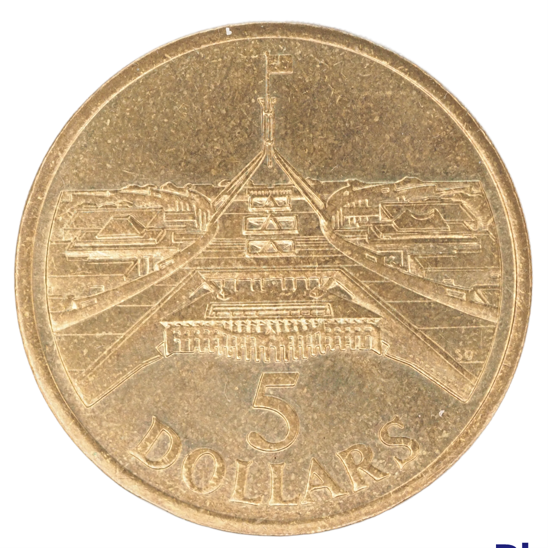 1988 Australian $5 Coin New Parliament House