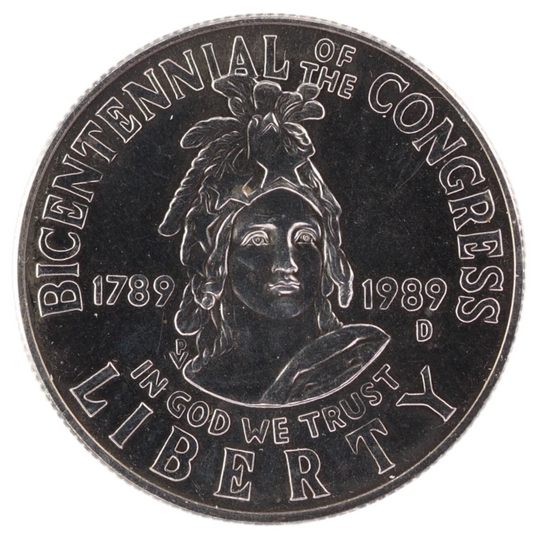 1989D Proof Congressional Half Dollar USA Coin