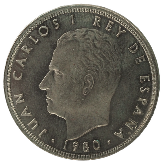 100 Pesetas Spain 1980 UNC Coin, Copper-Nickel, KM# 820