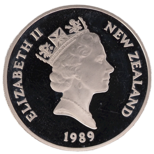 New Zealand 20 Cents 1989 UNC Coin Copper Nickel