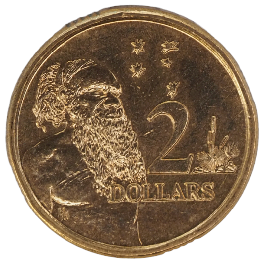 1988 Aboriginal Elder "HH" Australian $2 Coin UNC