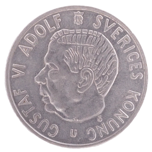 2 Kr. Sweden 1963 Silver Coin KM# 827