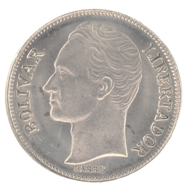 2 Bolivares Venezuela 1989 Coin Y# 43a