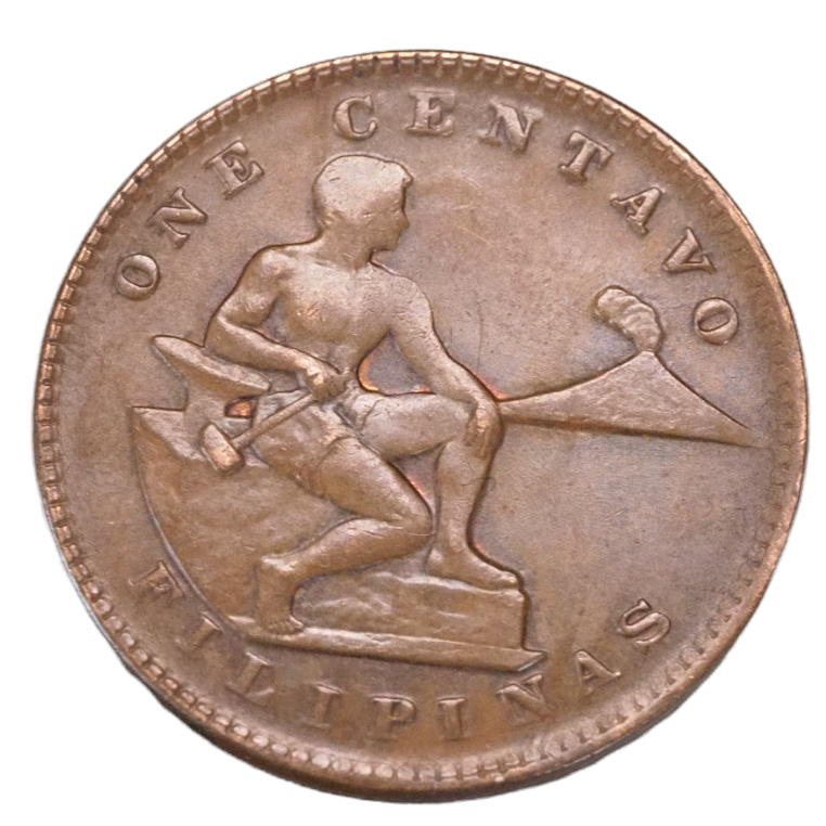 Philippines 1 Centavo 1941-M Commonwealth Manila Coin USA