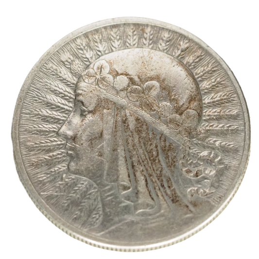 Poland 10 Zlotych Rzeczpospolita Polska 1932 Silver Coin, Y# 22