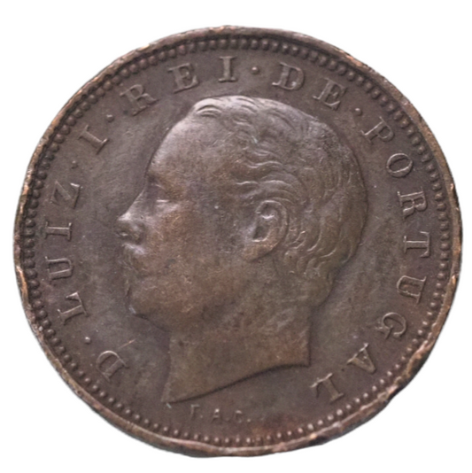 Portugal Luis I V Reis 1882 Coin Obverse