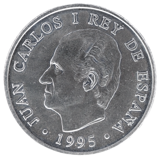 Spain Juan Carlos I European Union Council 2000 Pesetas Coin