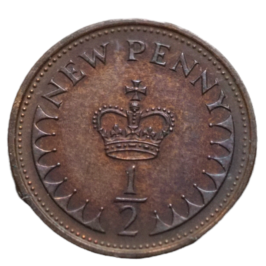 UNC Toned Gem Coin 1971 UK