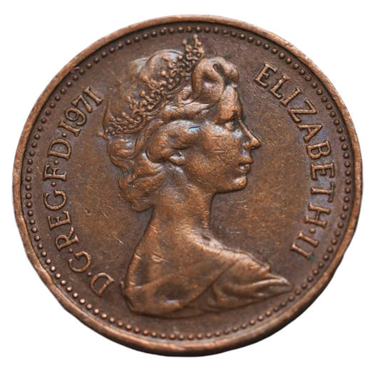 United Kingdom 1 New Penny 1971 Coin