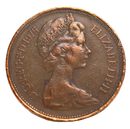United Kingdom 2 New Pence 1975 Coin