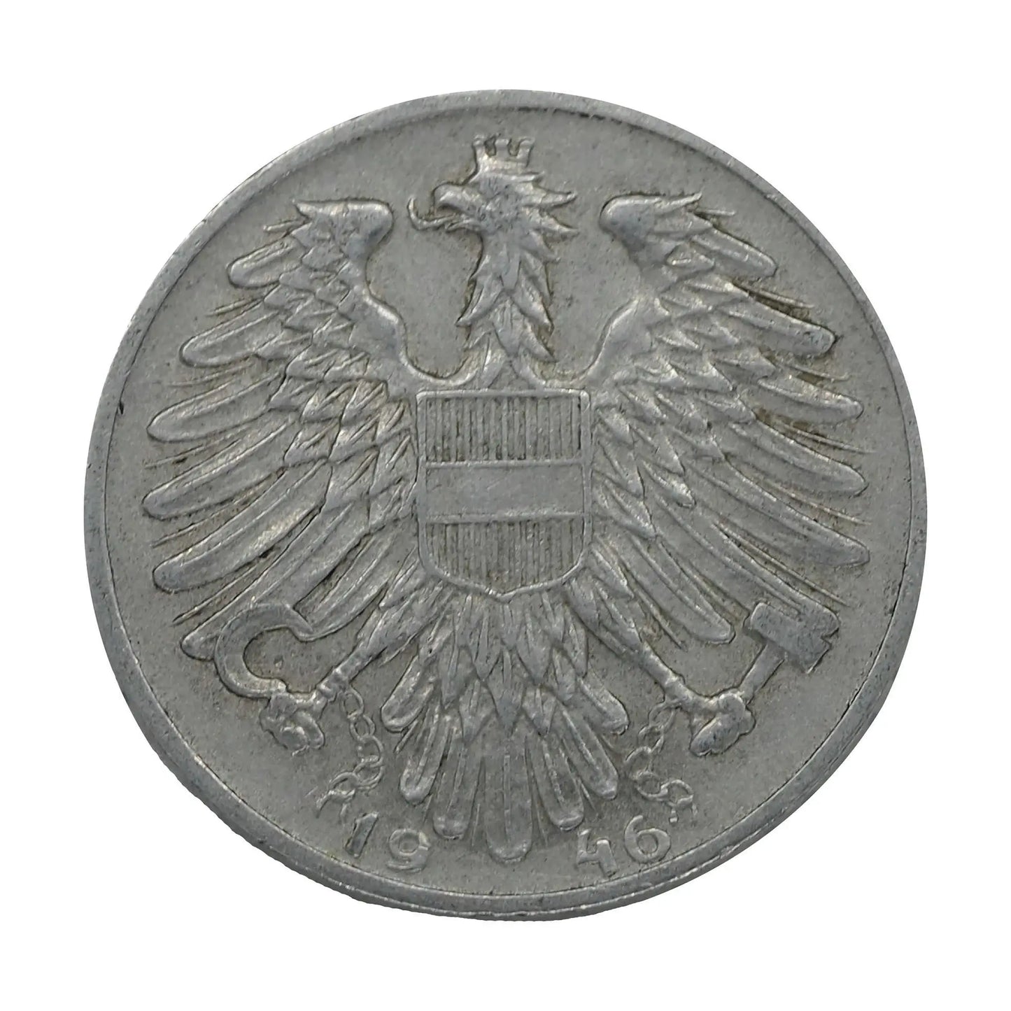 Reverse of 1 Schilling Austria 1946 Coin N#739
