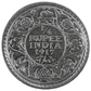 0.917 Silver 1/4 Rupee 1917, aUNC Grade