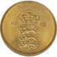 1957 1 Krone Coin, Denmark Heraldic Shield