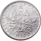 1960 France 5 Francs Coin - Liberty, Equality, Fraternity, Silver.