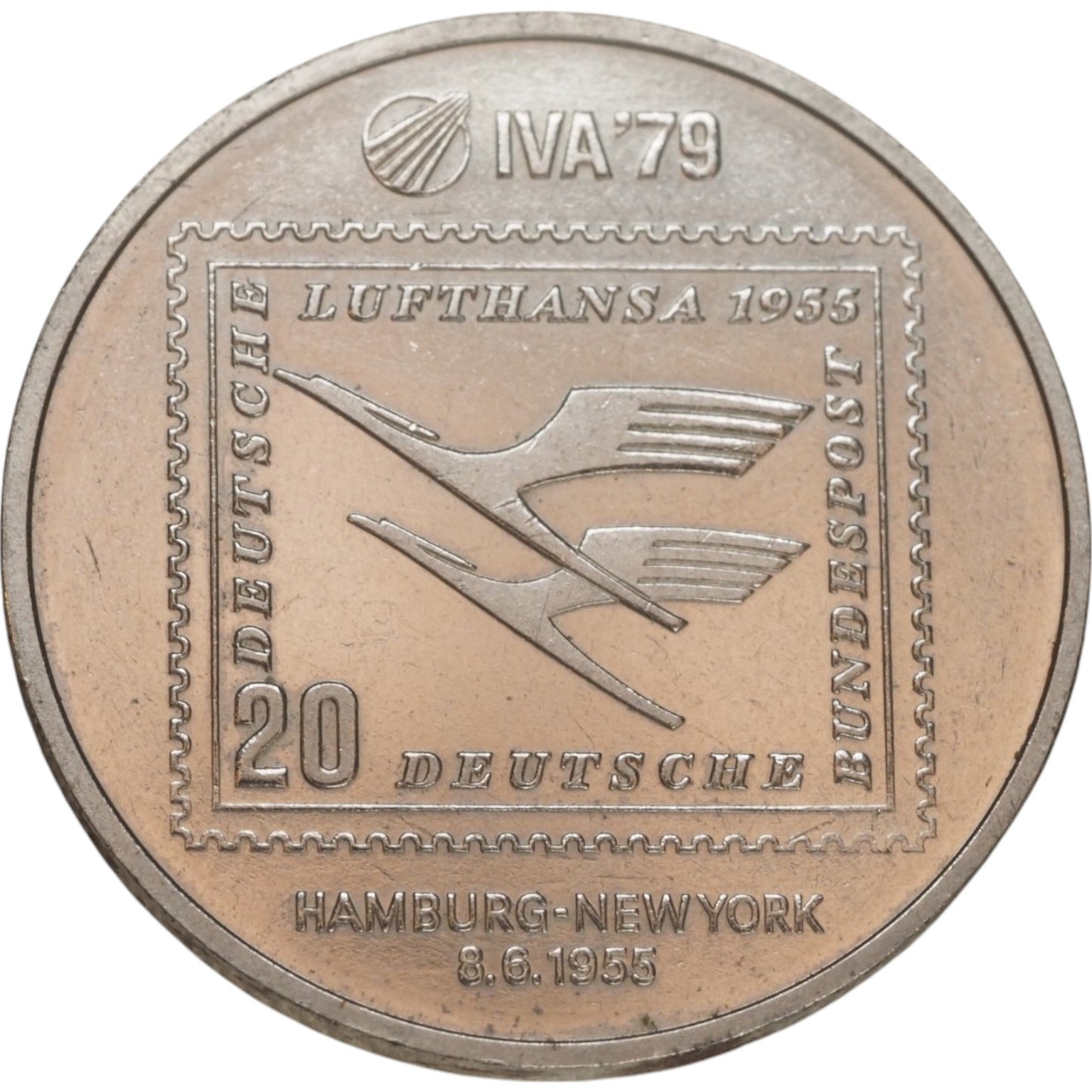 1979 Lufthansa Commemorative Medal – Airbus A300 & Lufthansa’s Aviation