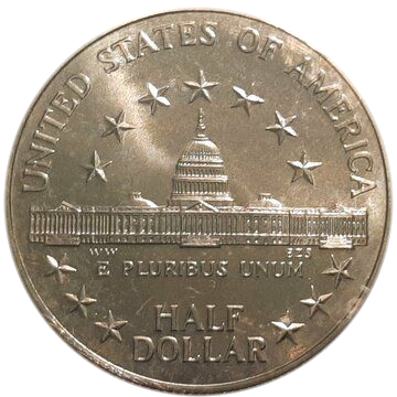 1989D Proof & UNC Congressional Half Dollar USA Coin