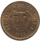 1993 Colombia 100 Pesos Coin,  Toned,  KM# 285