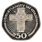 50 / Cristiannity In Mann,  Isle Of Man Elizabeth II/ 2000  Coin   KM# 1041