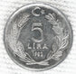 5 Lira large type  Turkey,  1976 Coin  KM# 905