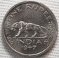 British India- George VI King Emperor 1947 One rupee Coin