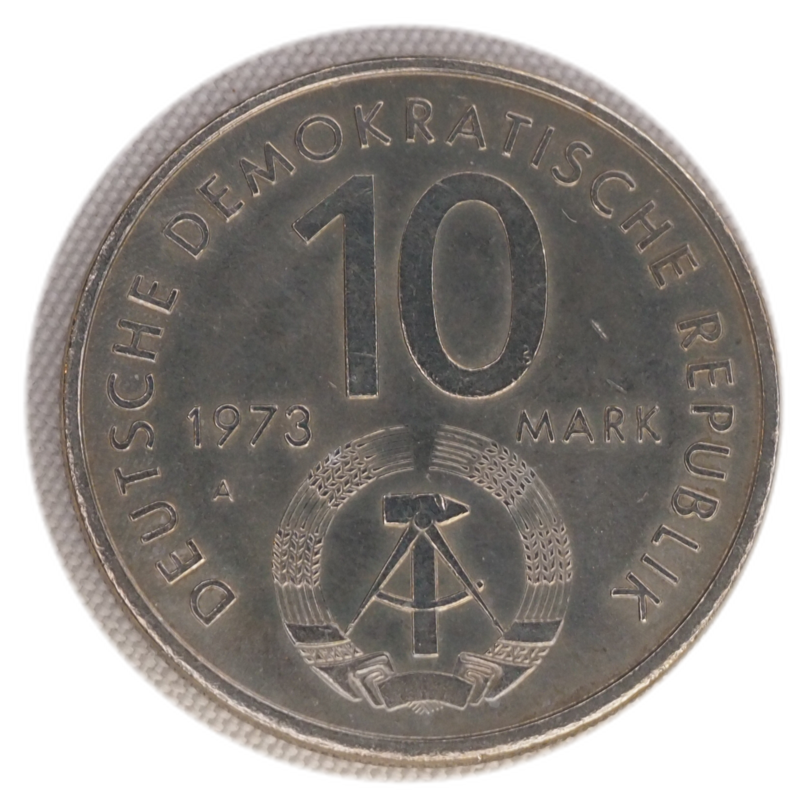 X. Weltfestspiele 1973 Berlin 10 Mark Coin - reverse