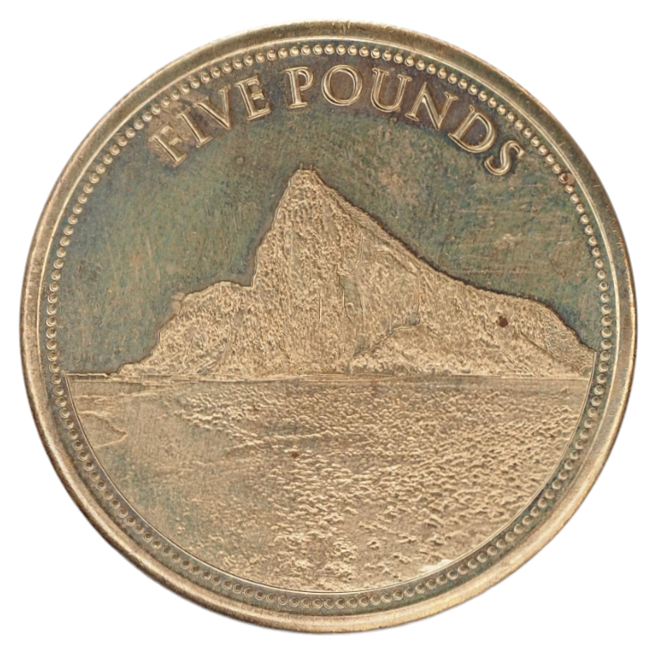 Gibraltar 5 Pounds 2014 Coin KM#1475