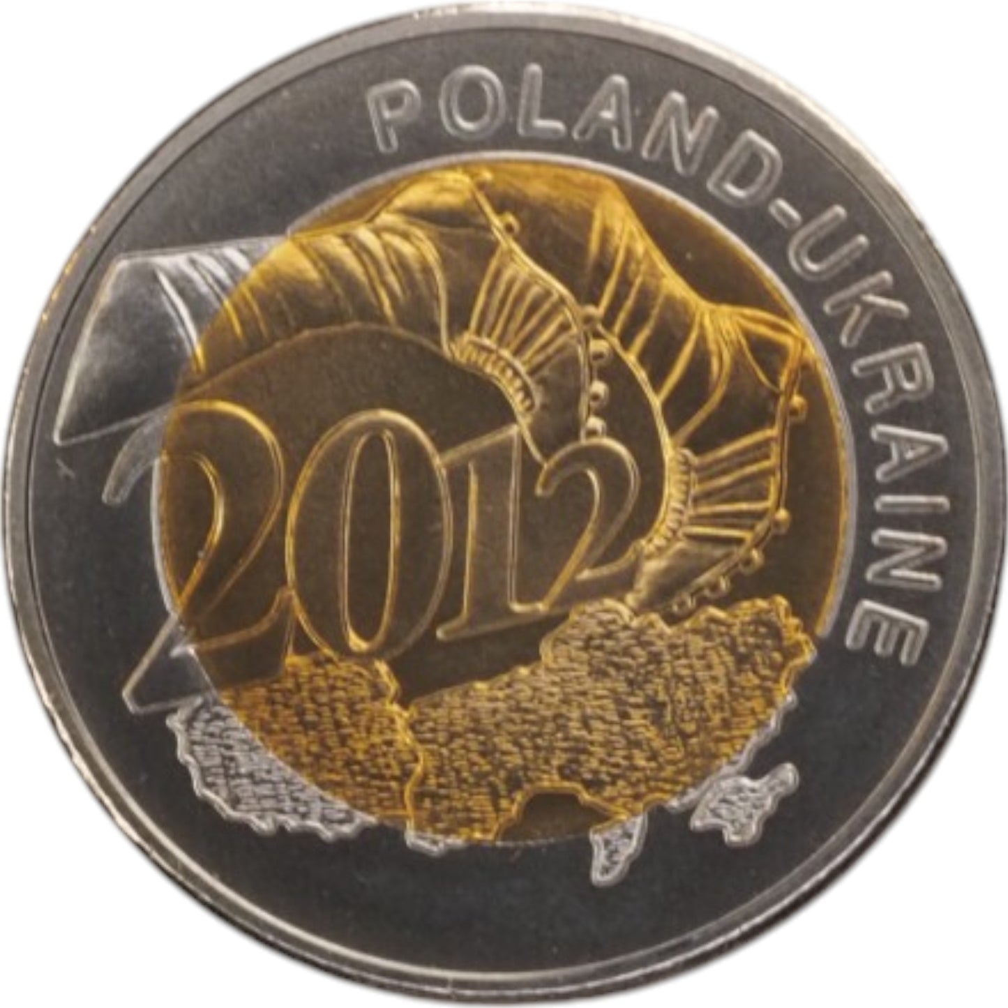 2 Euro Coin Poland Ukraine 2012 Football Location Wrocław