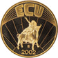 ECU 2002  with Europa Riding a Bull, Medal- Fantasy coins / GERMANY