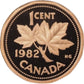 1 Cent Coin Canada 1982, Proof Strike