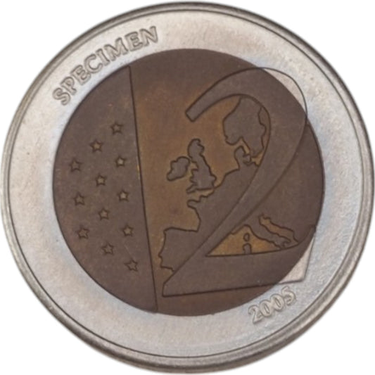 2 Euro 2005 European Union Enlargement, Specimen.