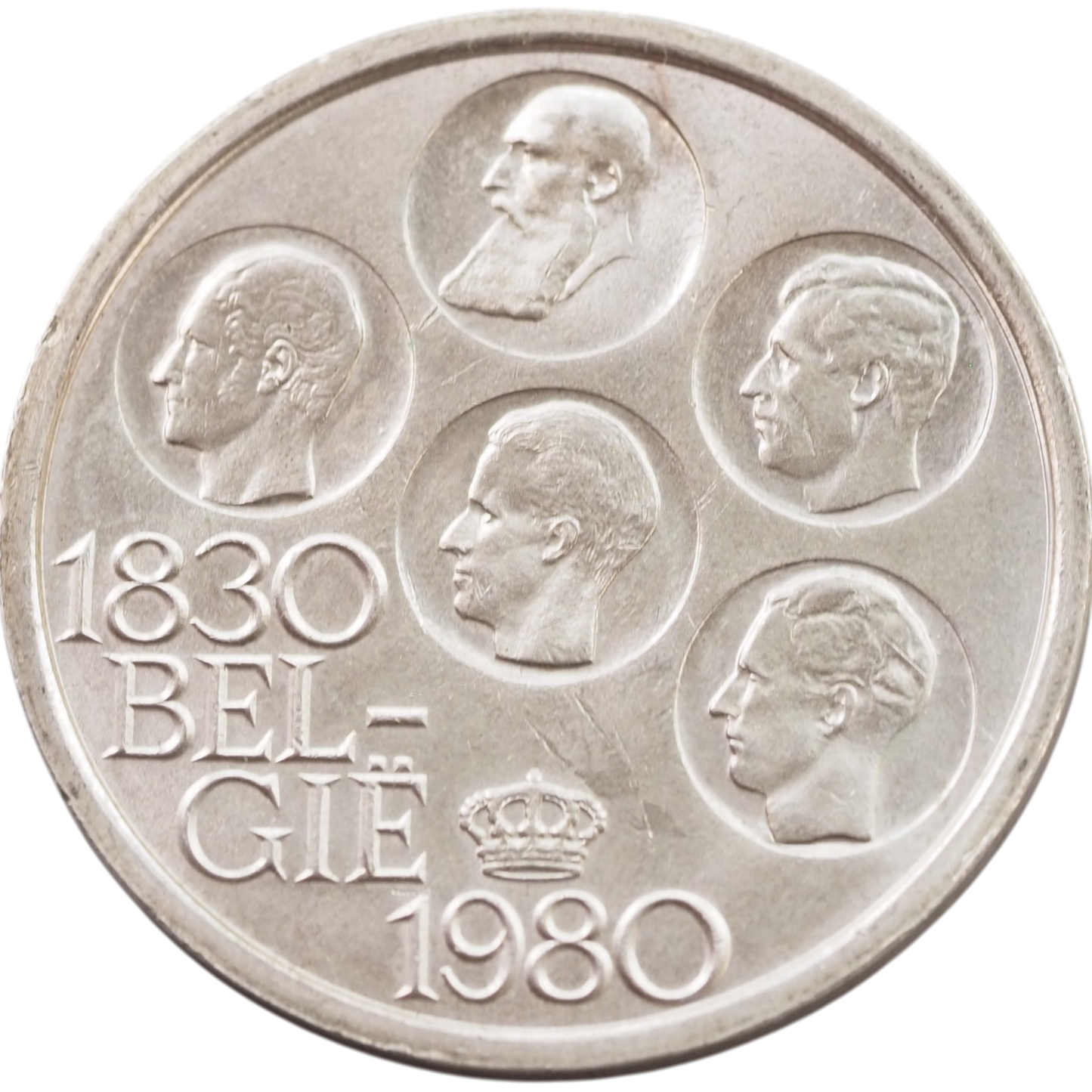 Belgium 500 Francs 1980 silver coin – “150 Jaar Onafhankelijkheid van België”