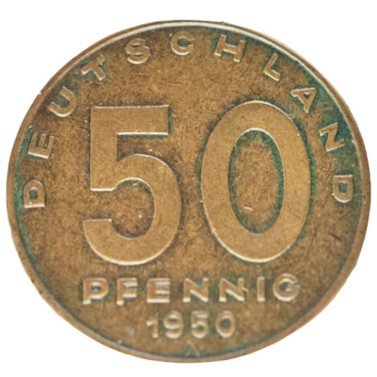 Germany, 50 Pfennig- DDR 1950A Coin,   KM# 4(29)