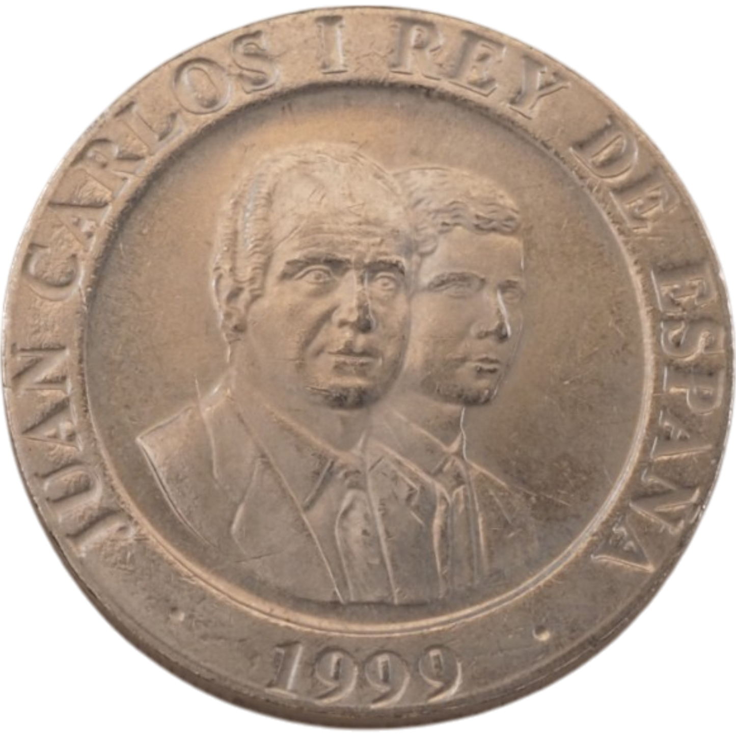 Spain 200Pesetas,"Juan Carlos I and son" 1998-2000 Coin   KM# 992