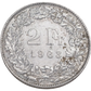 Swiss 2 Franc Coin – 1963 – Lady Helvetia – Collectible Silver Coin