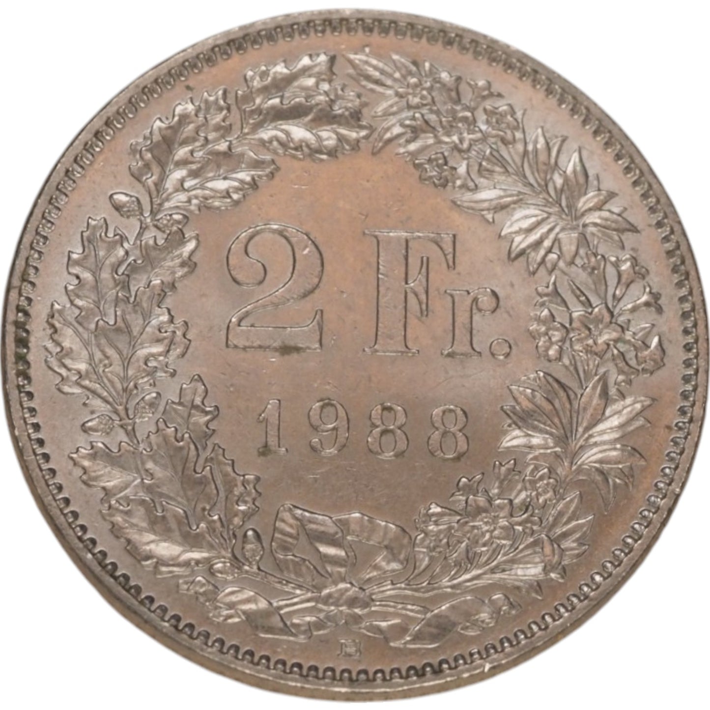 Switzerland 2 Francs Coin (1988)