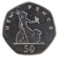 United Kingdom 1976, 50 New Pence- Qell, Proof, Ex- Set Coin KM# 913