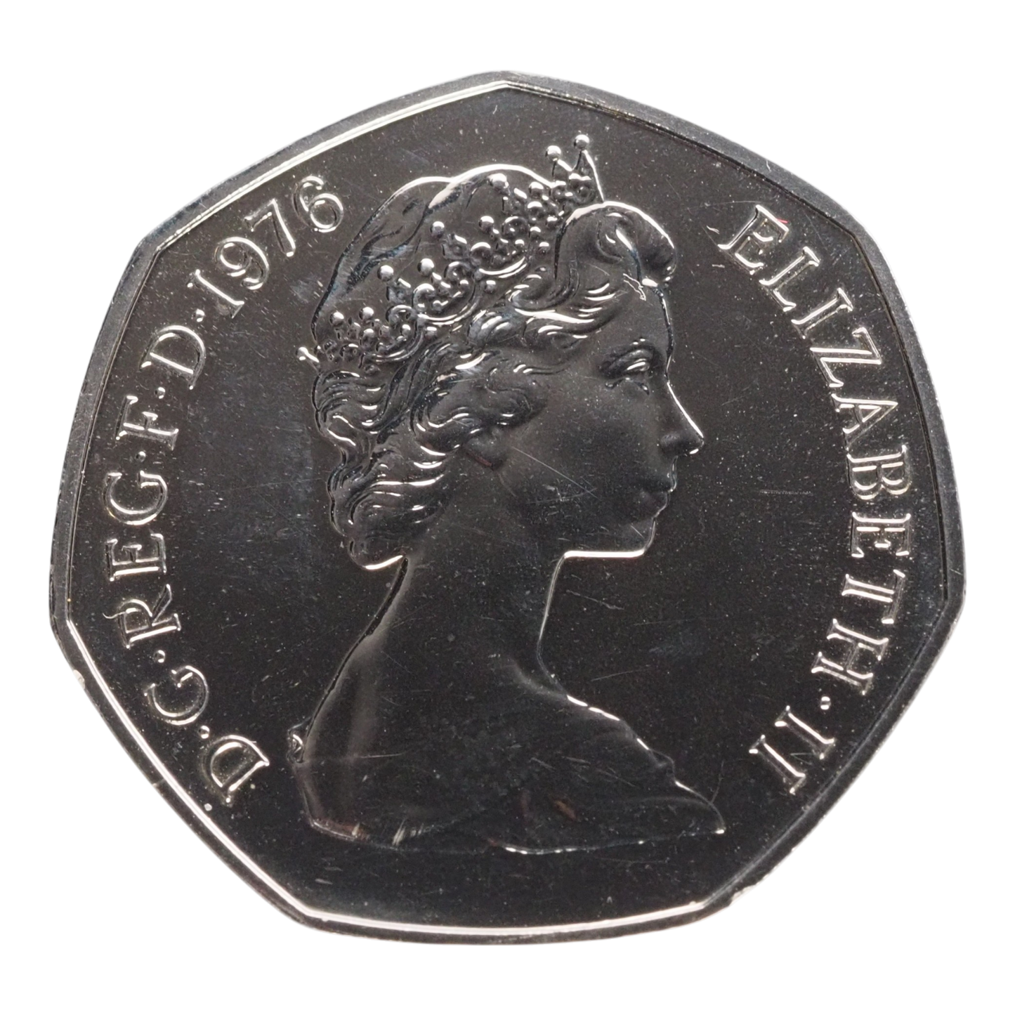 United Kingdom 1976 – 50 New Pence – Qell – Proof – Ex – Set Coin KM#913