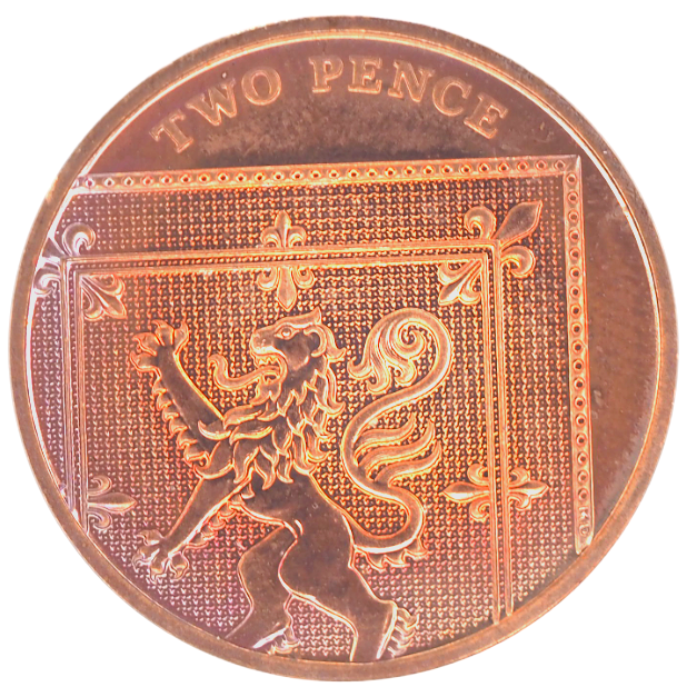 United Kingdom 2 Pence – 2019 Rare – UNC Coin KM#1333
