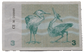 Lithuania 3 Talonas 1991 banknote – two herons reverse, UNC