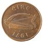 1971 Ireland Eire 2 Pence Coin KM# 21 Bronze

