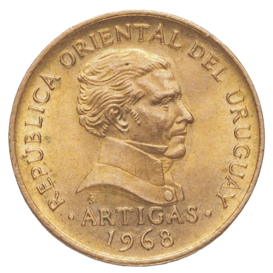 5 Pesos Uruguay 1968 Coin KM# 50

