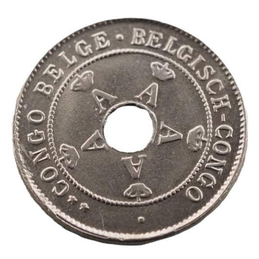 Belgian Congo 10 Centimes 1911 Coin UNC Copper-Nickel