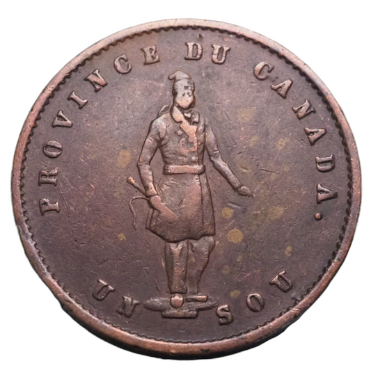 Canada 1852 Quebec Bank Half Penny Token