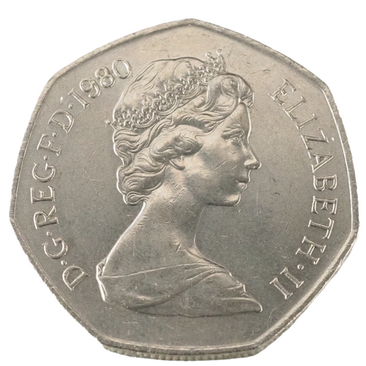 Great Britain 50 New Pence 1980 Coin KM# 913 UNC