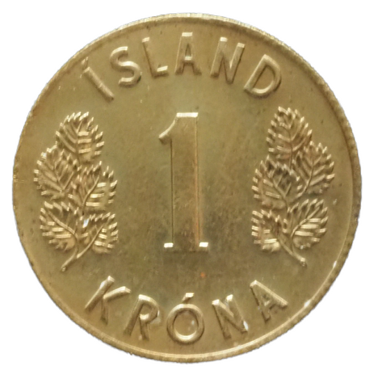 Iceland Krona 1963 Coin Obverse