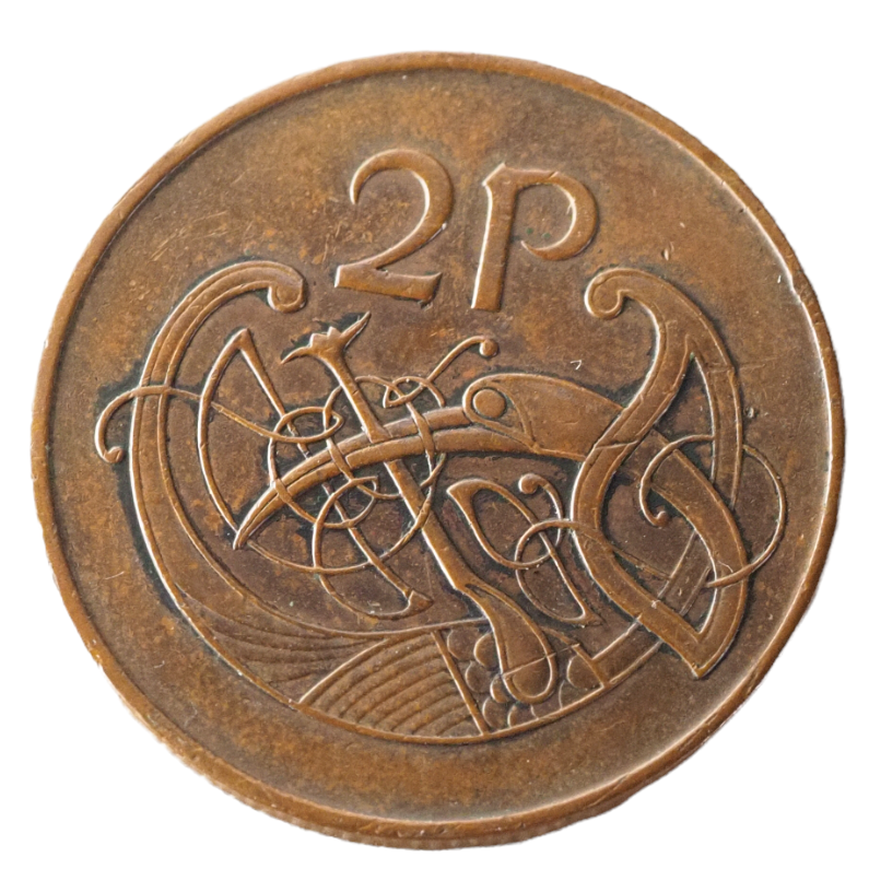 Ireland Eire 2 Pence 1971 Coin KM# 21 Bronze
