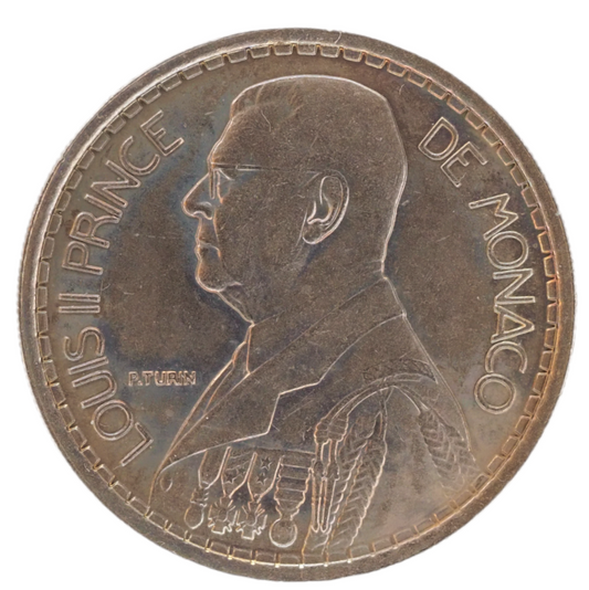Monaco 1947 20 Francs Louis II Coin